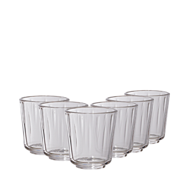 Vidivi Murano Lance Glass Tumblers - 290ml - Set of 6