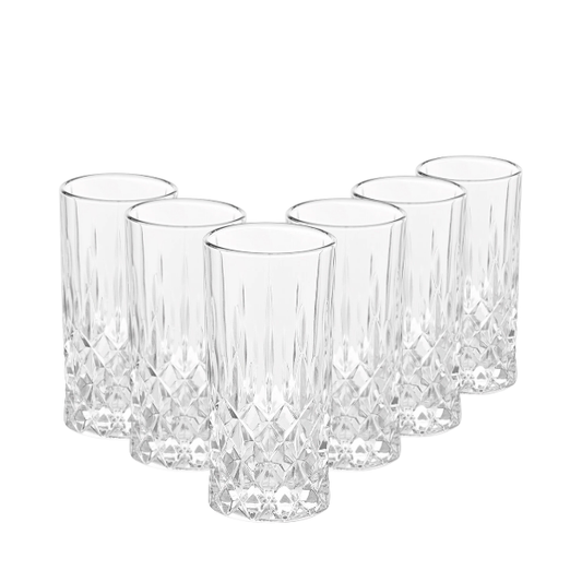Vidivi Venezia Lance Glass Highballs - 350ml - Set of 6