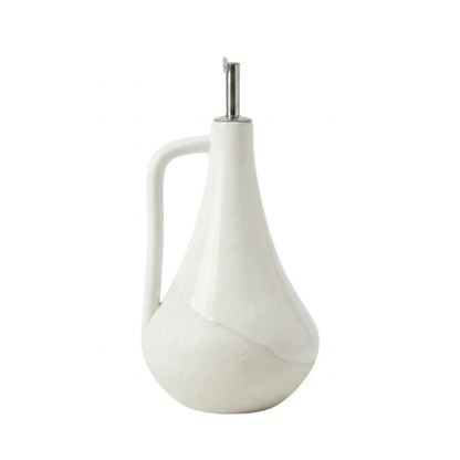 BosilunLife Nordic Oil or Vinegar Bottle with Handle - White - 24cm