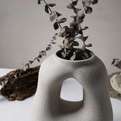 BosilunLife Harmony Flower Vase - Matte Grey