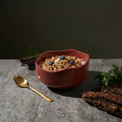 BosilunLife Abstract Garden Brekfast Bowl - 18cm