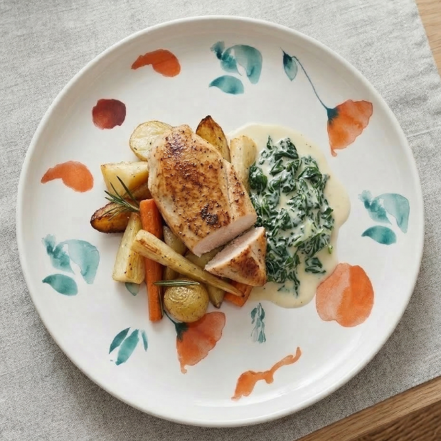 BosilunLife Botanical Side Plate - 24cm