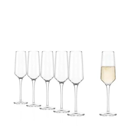 Stolzle Experience Champagne Flutes - 190ml - Set of 6 by Stolzle