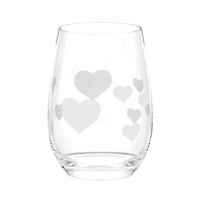 L'Amour Frosted Heart Whisky Tumbler Set - 335ml - Set of 6 by Stolzle