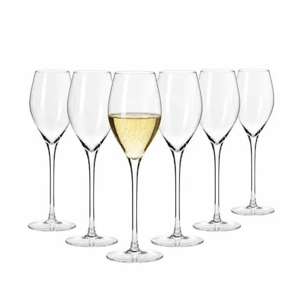 Krosno Avant-Garde Prosecco Glasses - 280ml - Set of 6 by Krosno