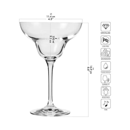 Krosno Margarita Glasses - 270ml - Set of 6 - Mixology Collection by Krosno