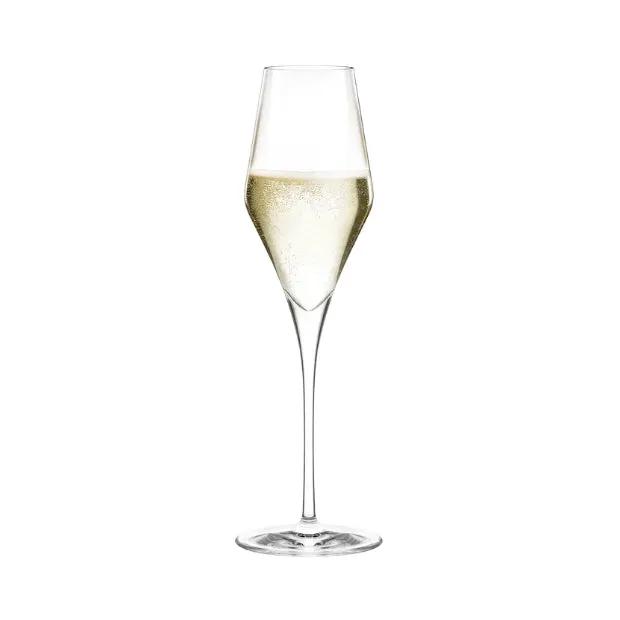 Stolzle Quatrophil Champagne Flutes with LED Base - Set of 2 - In a Gift Box by Stolzle