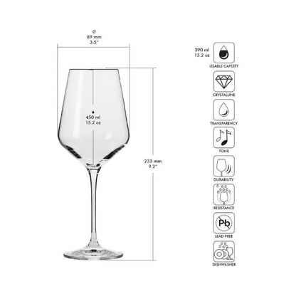 Krosno White Wine Glass - 450ml - Avant-Garde Collection by Krosno
