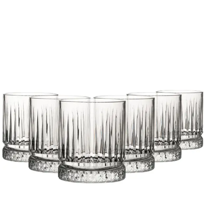 Elysia DOF Glass Tumblers - 360ml - Set of 6 by Glassware UK