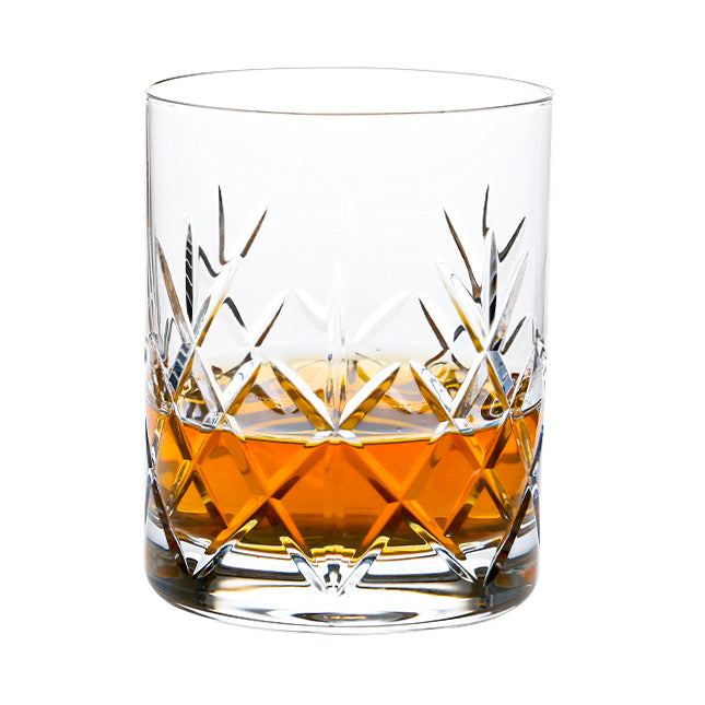 Flamenco Crystalite Full Cut Whisky Tumbler - 320ml