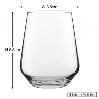 Allegra Glass Tumblers - 340ml - Set of 6