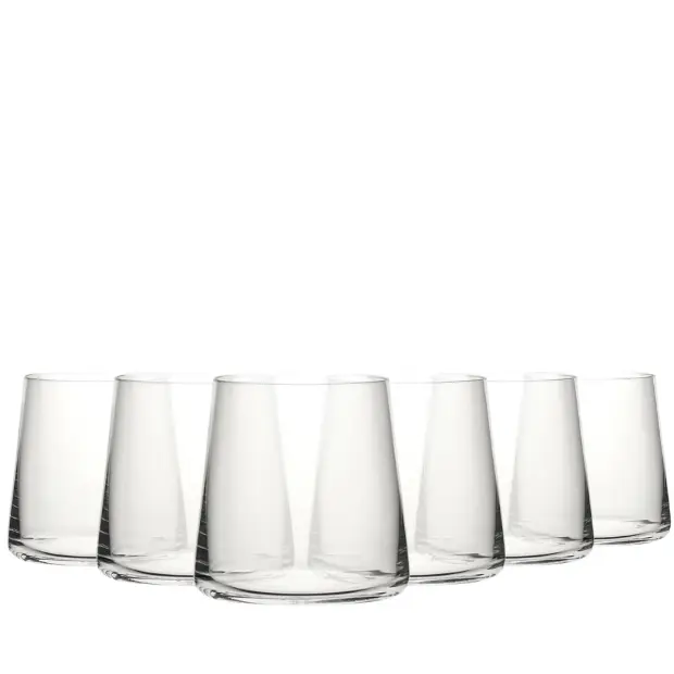 Mode Double Old Fashioned Glass Tumbler - 410ml - Set of 6