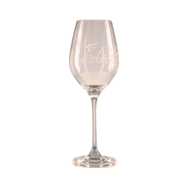 Diamante "Wine O'Clock" Wine Glass - In Gift Box