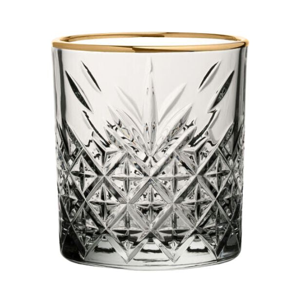 Gold Rimmed Whiskey Tumblers