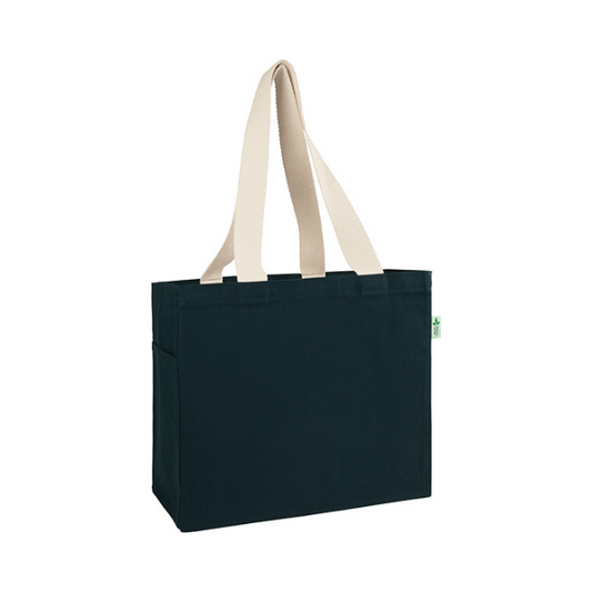 Cranbrook 10oz Recycled Cotton Canvas Tote Shopper Blue Navy