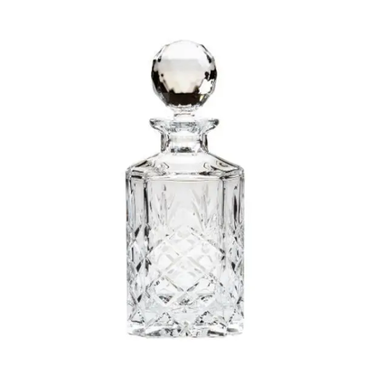 Crystal Full Cut Square Spirit Decanter - 0.8ltr by Glassware UK