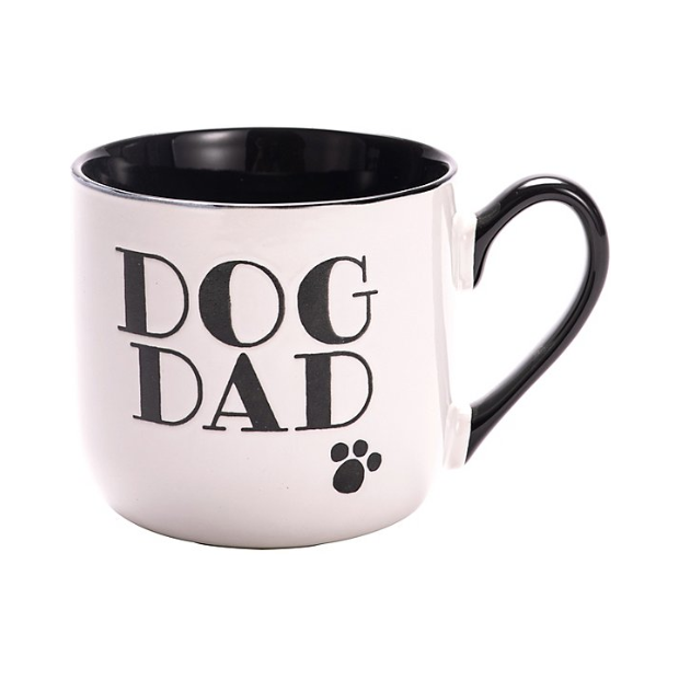 Black & White Dog Dad Mug - 450ml