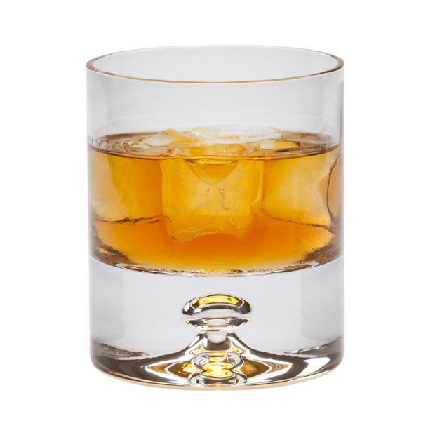 Krosno Legend Bubble Base Whisky Tumbler - 280ml