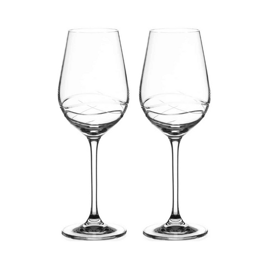 Venice Crystal White Wine Glasses – In Gift Box