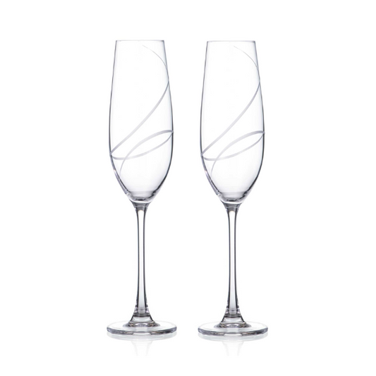 Aurora Champagne Flutes – In Gift Box