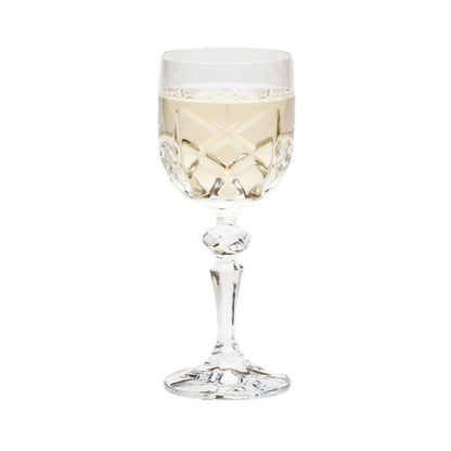 Flamenco Crystalite Full Cut Wine Glasses - 220ml - Set of 6