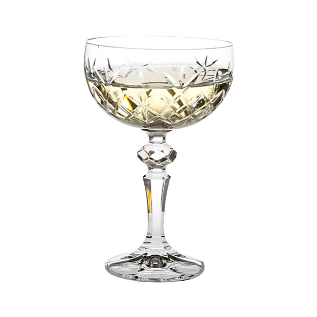 Flamenco Crystalite Full Cut Champagne Saucer - 200ml