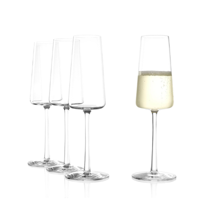 Stolzle Power Champagne Glasses - 240ml - Box of 4 by Stolzle