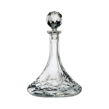 Fully Cut Crystal Ships Decanter - 0.85Ltr by Glassware UK