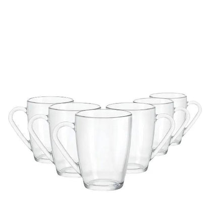 Bormioli Rocco Icon Glass Mug - 340ml - Set of 6