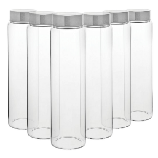 Screw Top Glass Bottles - 1Ltr - Set of 6
