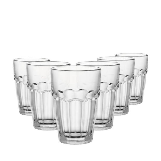 Bormioli Rocco Rock Bar Cooler Glasses - 370ml - Set of 6