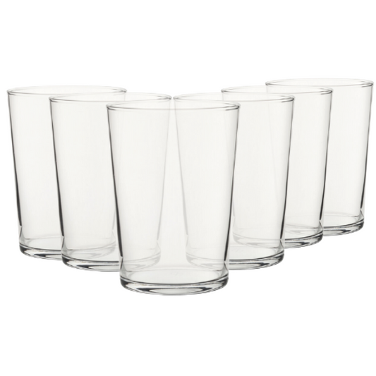 Toughened Turbo Water Glasses - 510ml - Set of 6