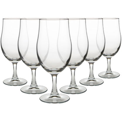 Draft Stemmed Beer Glasses - 568ml - Set of 6