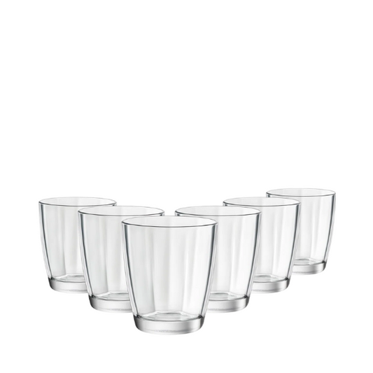 Pulsar Double Old Fashioned Glasses Clear - 390ml - Set of 6