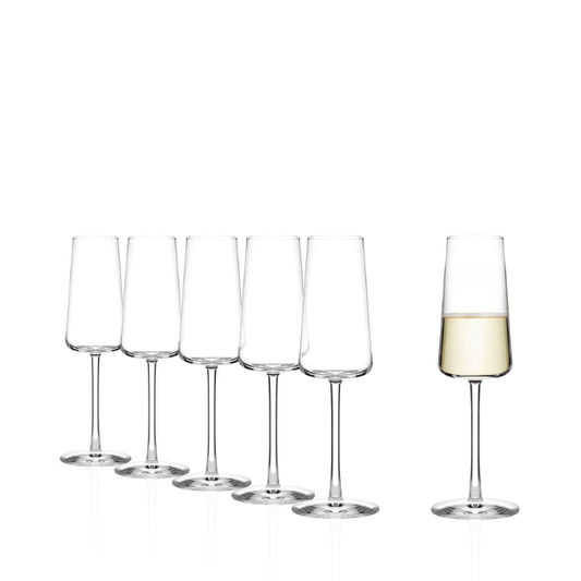 Stolzle Power Champagne Glasses - 238ml - Set of 6