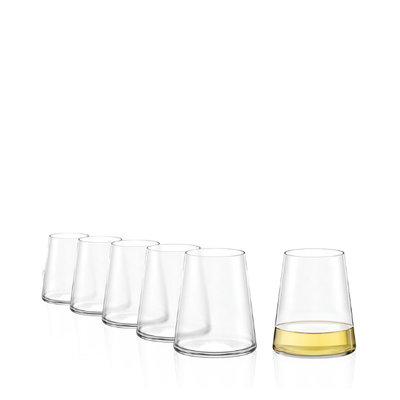 Stolzle Power Stemless White Wine Glasses - 380ml - Set of 6