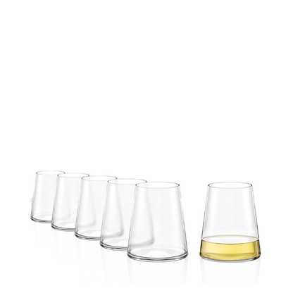Stolzle Power Stemless White Wine Glasses - 380ml - Set of 6