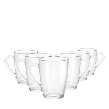 Bormioli Rocco Icon Glass Mug - 340ml - Set of 6