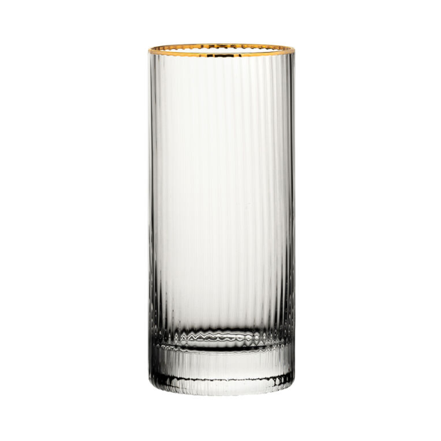 Hayworth Gold Rimmed Highball Glass - 350ml