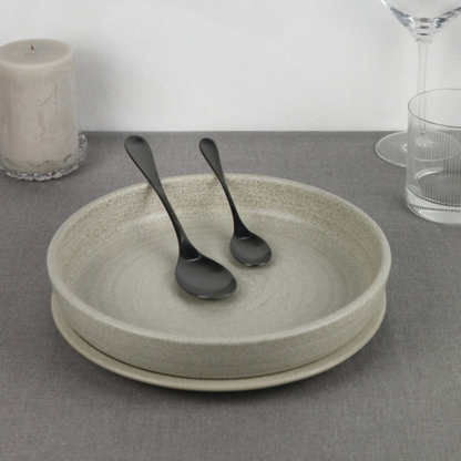 Pintinox Drop Black Cutlery Set - 24 Piece