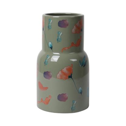 BosilunLife Botanical Flower Vase - Green - 20cm