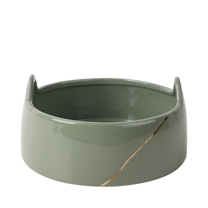 BosilunLife Cat Inspired Bowl - Green - 18cm
