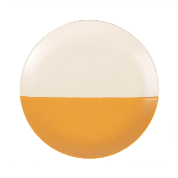 Dipped Stoneware Side Plate - 20.5cm - Mustard 