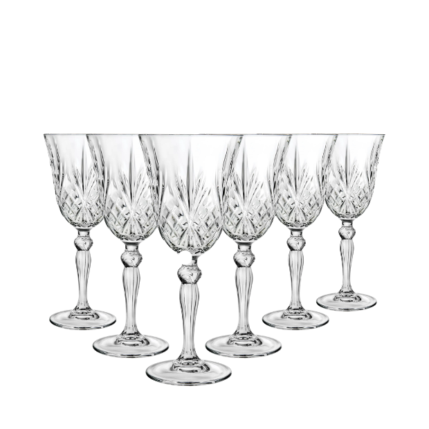 Melodia White Wine Glasses - Set of 6 - 210ml