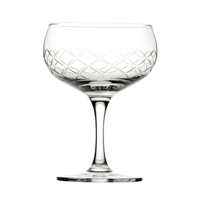 Raffles Diamond Coupe Glasses - 160ml - Set of 6