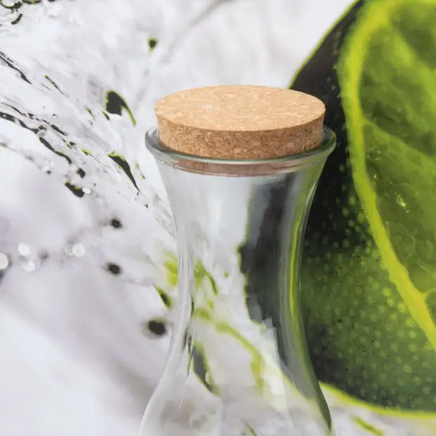 Glass Carafe with Cork Lid - 1L by Glassware UK