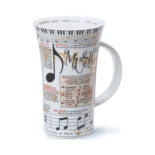 Dunoon Glencoe Mug - Music by Glassware UK