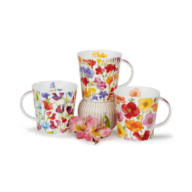 Dunoon Cairngorm Mug - Floral Fiesta Sweet Pea by Glassware UK