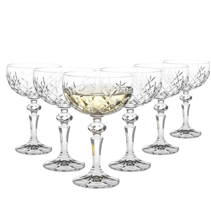 Flamenco Crystalite Full Cut Champagne Saucer - 200ml