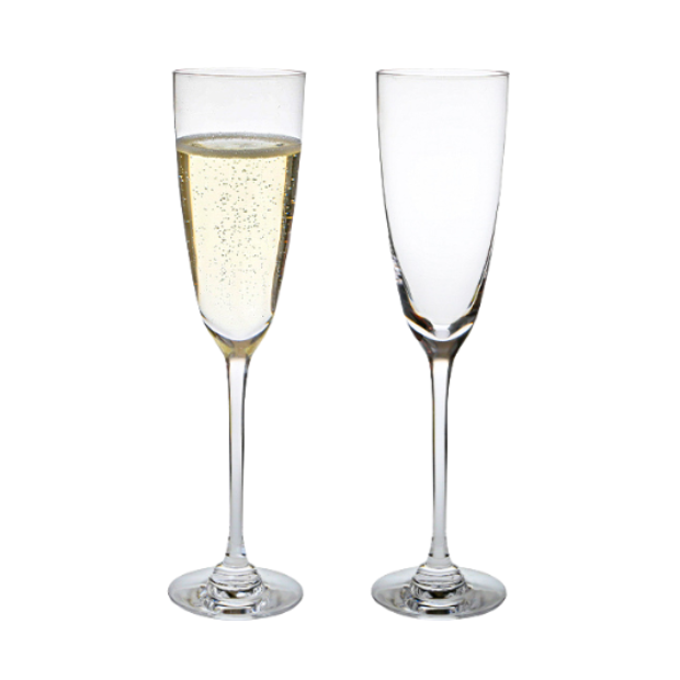 Dartington Pair of Crystal Rachael Champagne Flutes - 250ml